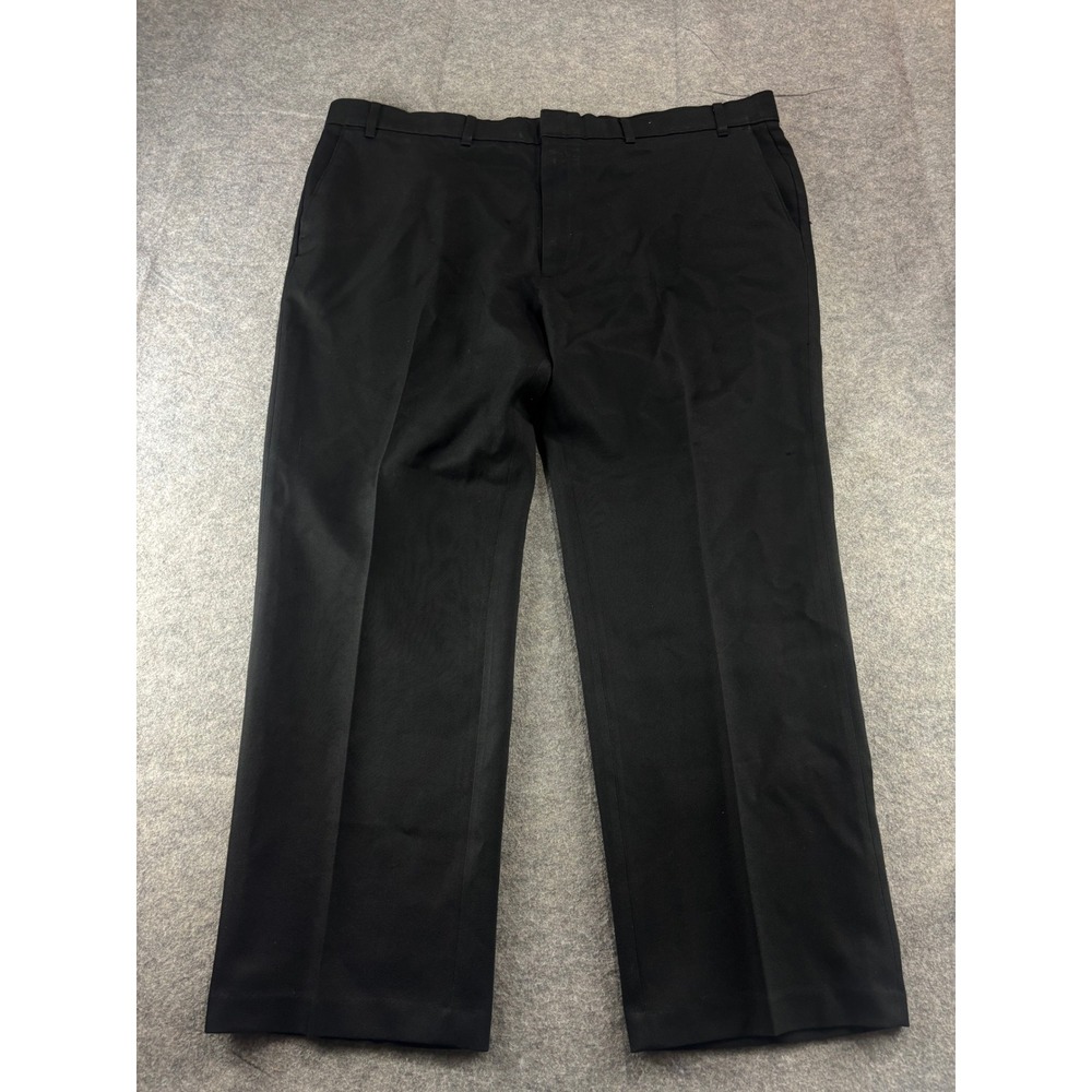 Levis Action Slacks Mens 46x30 (44x29) Black Straight Leg Flat Front Dress Pants